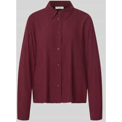 Regular fit overhemdblouse van pure viscose