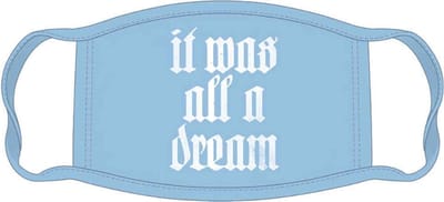 Biggie Smalls - All A Dream Masker - Blauw