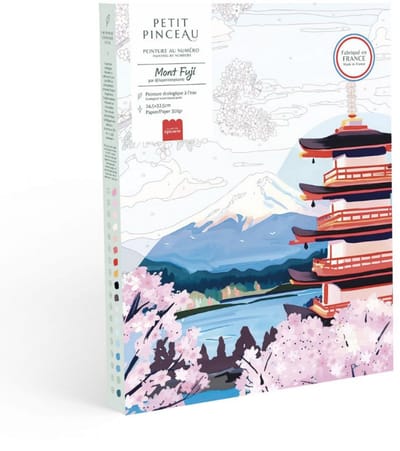 La Petite Epicerie Painting by Number Kit “MONT FUJI" 300g H33xW25.5xL3.5cm genummerde schilderijenset | Creatieve | Hobbyset | kinderen en volwassenen | beginnersvriendelijk