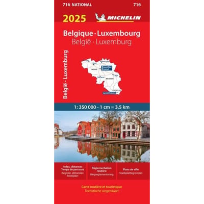 Michelin wegenkaart 716 België/Luxemburg 2025