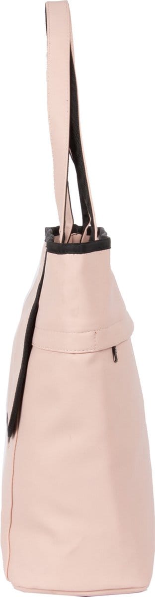 Splash Luxe Fietstas Shopper - 2-in-1 Handtas & Pakaftas - 21L - Waterafstotend - Met Onzichtbare Haken & Reflectie - Soft Pink