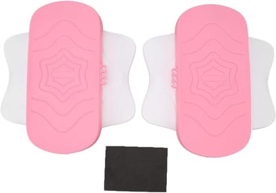 Draaibord Fitness - Taille Trainer - Kernoefening Thuis - Stille Werking 35dB - 2 Stuks - Roze
