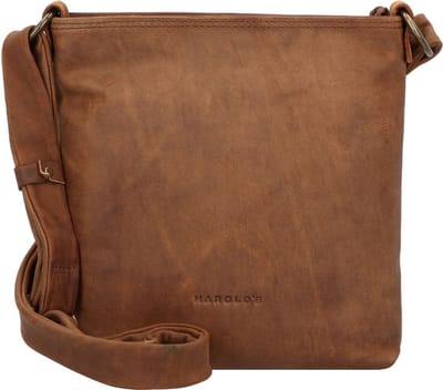 HAROLD'S Leren Schoudertas Antic Crossbag Nature Bruine