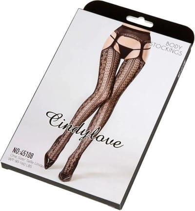 Cindylove - Jarretelkousen - No. 45108 - One Size - Zwart