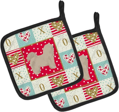 Pannenlappen - Ovenwanten - Keukenbescherming - Dubbellaags Isolatie - 7.5 x 7.5 inch - Multicolor
