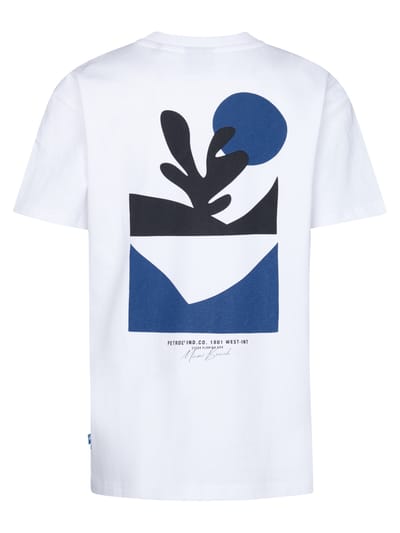 Petrol Industries - Jongens Backprint T-shirt Nautical - Wit - Maat 152