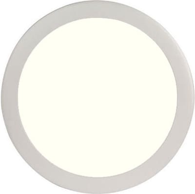 LED Paneel Slim - Ø30 Natuurlijk Wit 4200K - 24W Inbouw Rond - Mat Wit - Flikkervrij