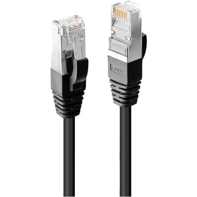 LINDY 45609 RJ45 Netwerkkabel, patchkabel CAT 6 S/FTP 20.00 m Zwart Afgeschermd 1 stuk(s)