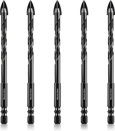 Professionele Kruisboortjes Set (8mm) - Hardmetaal Tip voor Tegels, Beton, Glas en Hout