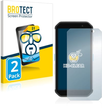BROTECT - Screenprotector voor Almex AiM TC601 - Folie Beschermfolie transparant 2 Stuks