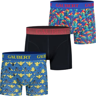 Bamboe Boxershorts Heren | Maat L | Gaubert | Trendy Felle Kleuren | 3 Stuks | Caribbean