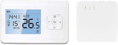 Slimme Thermostaat - Programmeerbare Kamerthermostaat - Energie Besparen - App Bediening - 14 x 9.5 x 6.5 cm - Wit