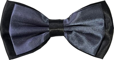 Fako Fashion - Vlinderstrik - Vlinderdas - Strik - Duo Tone - 12cm - Donkergrijs