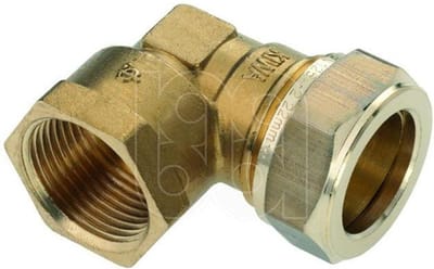 Bonfix messing knel knie x binnendraad 1/2 x12mm lange draad gastec / kiwa