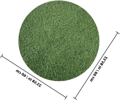 Ronde Kunstgras Tapijt voor Buiten - Realistisch Kunstgras voor Tuin, Balkon en Decoratie - Ideaal als Tafelkleed en Voor Huisdecoratie