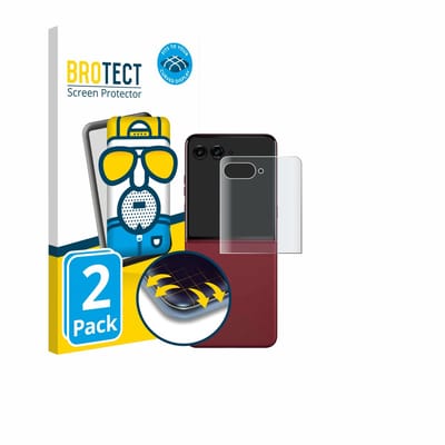 BROTECT - Screenprotector voor Motorola Razr Ultra 2025 (Achterdisplay) - Folie Beschermfolie matte volledig dekking 2 Stuks