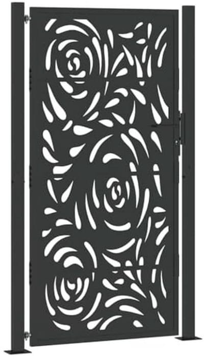 Flame Design Tuinpoort 105x180cm Staal Zwart - Tuinpoort, Omheining, Buitenpoort