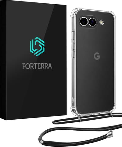 Hoesje Geschikt voor Google Pixel 9a - Met Koord - Shock Proof - Siliconen Case - Telefoonkoord - Back Cover - Telefoon Hoes Shockproof - Telefoonketting - Transparant