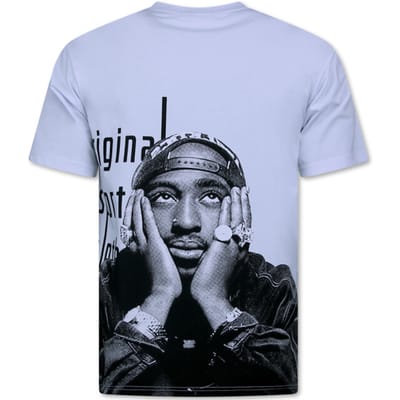Tupac - Oversized T shirt Heren -T shirt Heren met Print - Funny Shirt - 697 - Wit