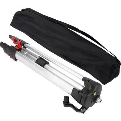 1.2M Statief Waterpasstandaard voor Automatisch Zelfnivellerend Waterpas Meetinstrument black