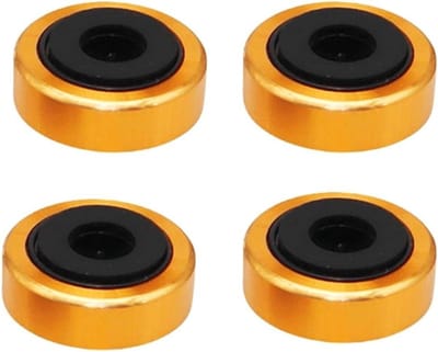 Draaitafel Isolatie Pad - Vloerbeschermers Spikes - Audio Verbeteren - Aluminium Constructie - 4 Stuks - Goud