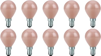 SPL E14 LED Lamp 4.5W Dimbaar - Flame - Extra Warm Wit - 1800K - LED Filament Globe G45 - Vervangt 25W - 10 Stuks