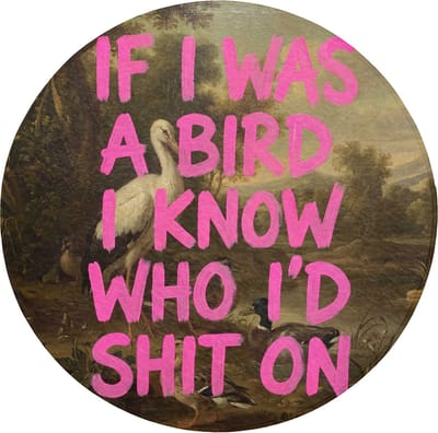 Badmat rond 70x70 cm - Antislip - Klassiek - Humor - Roze - Badmatten voor badkamer - Badkamermat - Douchemat - Ronde badkamer mat