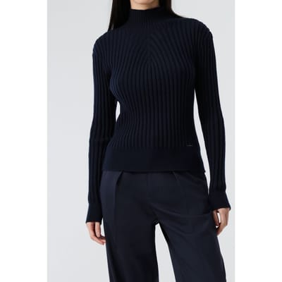 AlphaTauri Foras V1.y8.02 Pullover Dark Navy Maat: S | Sweaters Outlet | Dames | Blauw