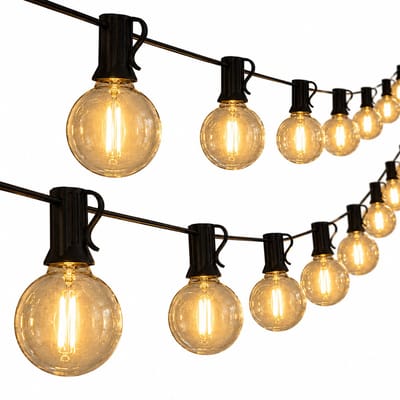 Sello! lichtsnoer – lichtslinger – tuin – balkon – ledlampen – waterbestendig – reservelampen – 18meter – 31 lampen – warm wit