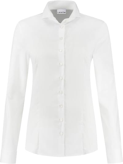 Ledub dames blouse Roos - popeline - wit
