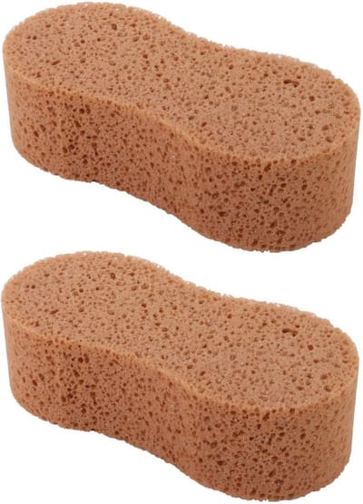 Schoonmaakspons - 2x - 20 x 9 cm - autospons - klusspons - spons - schoonmaakartikelen / auto wassen