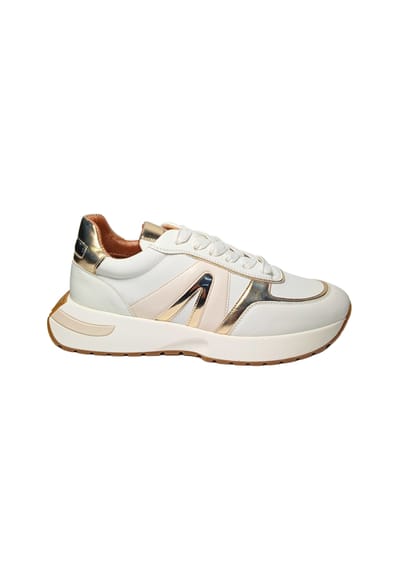 Damesschoenen Alexander Smith Hyde vrouw wit goud