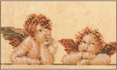 Lanarte Borduurpakket - Borduurset - Borduurpakket volwassenen - Telpakket kit - 15 x 10cm - 2 Raphaelkopjes - PN-0007969