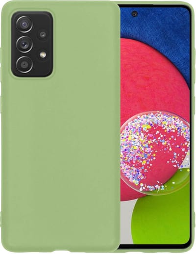 Hoesje - Geschikt voor Samsung Galaxy A52s 5G - Sterk & Shockproof - Siliconen Case - Hoes Cover - Telefoonhoes - Groen
