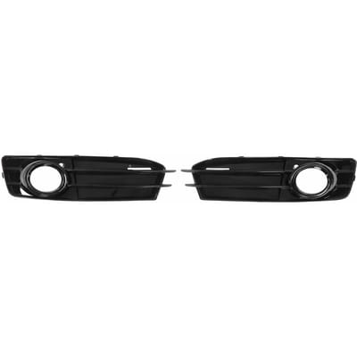 2 pièces Grille d'antibrouillard avant 8P0807682 Noir brillant ABS Grille d'antibrouillard de remplacement pour A3 8P 2009-2012 black