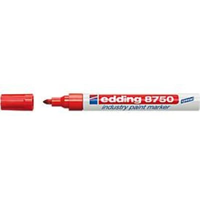 Paintmarker edding 8750 industrie 2-4mm rood | 10 stuks