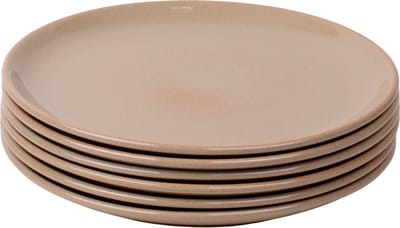 Kade 171 Maia dinerborden 6 stuks 27 cm - beige Portugees stoneware (zandkleurig)