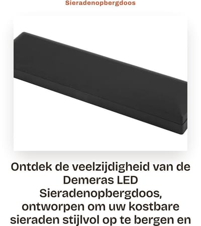 Dailygoods- Sieradenbox LED Verlichting - Sieradendoos - Sieradenboom - Opbergdoos - Reisbox - Hoogwaardige Rubber Deksel - Sieradenopbergdoos