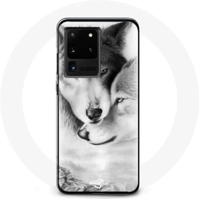 Hoesje voor Samsung Galaxy S20 Ultra Wolf Duo dieren