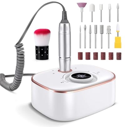 Thijox - Professionele CIVPOWER Nagelfrees voor Gelnagels - 35.000 RPM, Draadloos met 4000 mAh Accu - 13 in 1 Manicure Pedicure Set