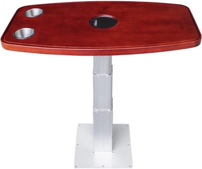 RV Tafel - Camper Tafel - Eten en Werken - In Hoogte Verstelbaar - 75x40cm - Rood