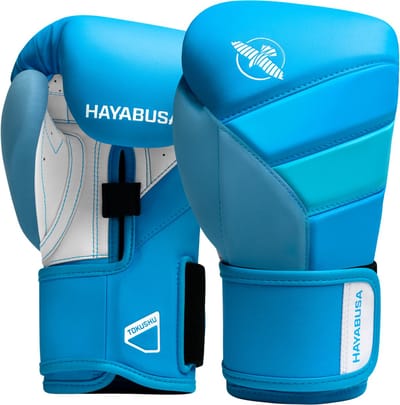 Hayabusa T3 Neon Bokshandschoenen - Neon Blauw 12 oz
