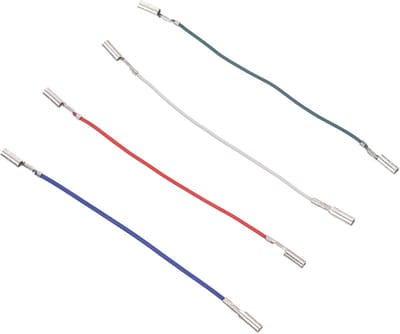 Aansluitdraden Platenspeler - Phono Draden - Eenvoudige Installatie - Diverse Kleuren - 7.5 cm Lengte