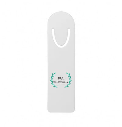 Hacebo® - dad I love you metalen boekenlegger - Papa - de liefste vader - vader cadeautjes - vaderdag - verjaardag - geschenk - kado Bladwijzer boekenleggers - 12.7 cm x 3.2cm