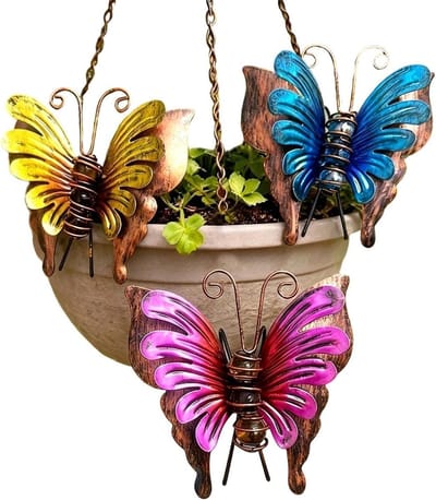 Metalen Wanddecoratie - Tuindecoratie Set - Buiten Verfraaien - Set van Drie - Niet Gespecificeerd - Meerdere Kleuren