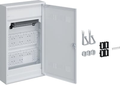 Hager VA36WWH VA36WWH Multimediaverdeelkast Opbouw (op muur) Aantal groepen: 3 Aantal rijen: 3 Inhoud: 1 stuk(s)