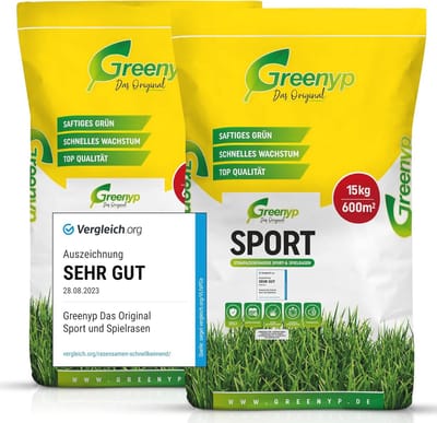 Dailygoods- Sportgras 30kg voor 1200m² - Duurzaam Graszaad - Snelkiemend - Speelgazon - Herstelgazon - Hoge kwaliteit zaaigoed
