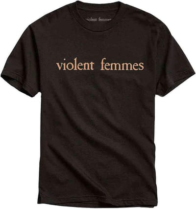 Violent Femmes - Salmon Pink Vintage Logo Heren T-shirt - M - Zwart