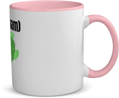 Akyol - schildpad met eigen naam koffiemok - theemok - roze - Schildpad - schildpad liefhebbers - iemand die houdt van schildpadden - verjaardag - cadeau - kado - geschenk - 350 ML inhoud