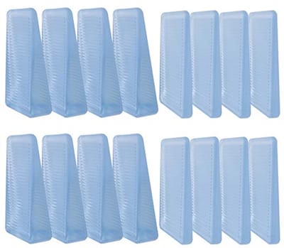 Meubel Niveau Wiggen - 16 Stuks Met 2 Hoogtes - Flexibele En Stapelbare Levelers Voor Toiletten, Deuren En Tafel Stabilisatie